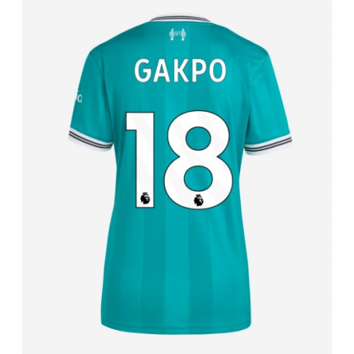 Liverpool Cody Gakpo #18 Tercera Equipación Mujer 2025-26 Manga Corta